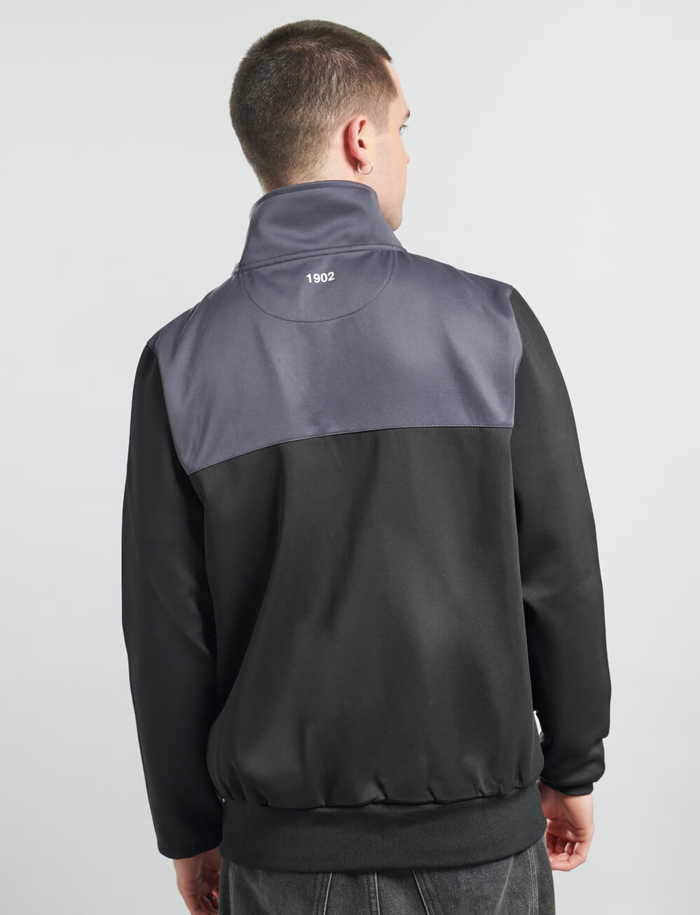 Official Real Madrid Track Jacket - Black/Grey - The World Football Store