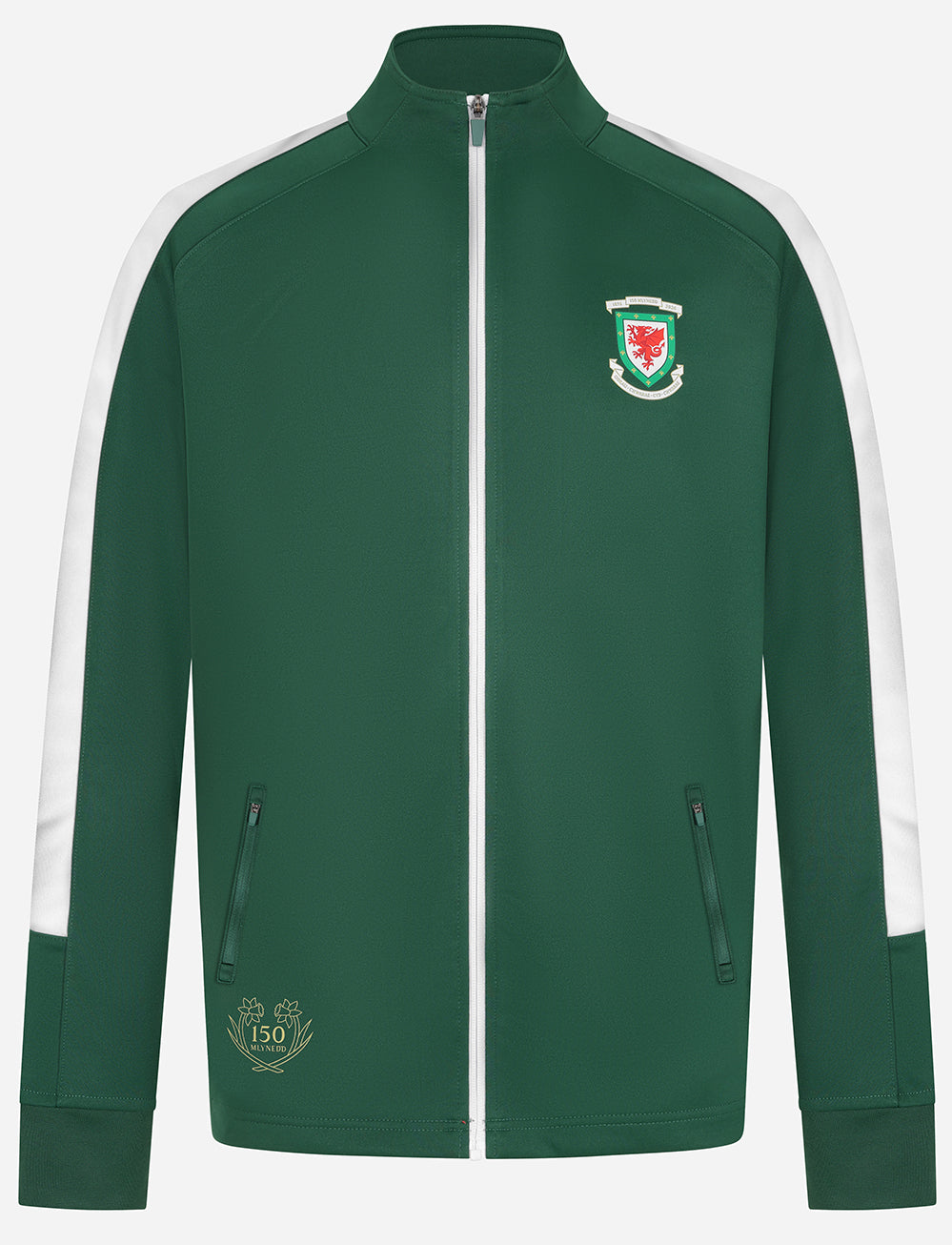 Official Team Wales 150th Anniversary Track Jacket - Green - The World Football Store
