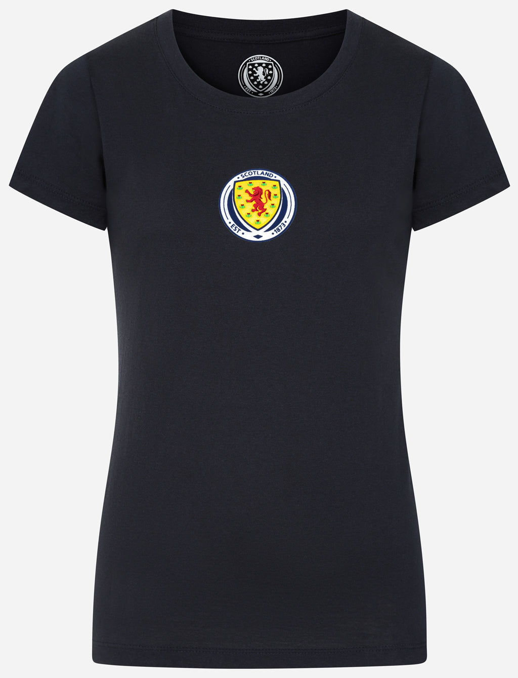 Official Team Scotland Women's Crest T-Shirt - Navy - The World Football Store