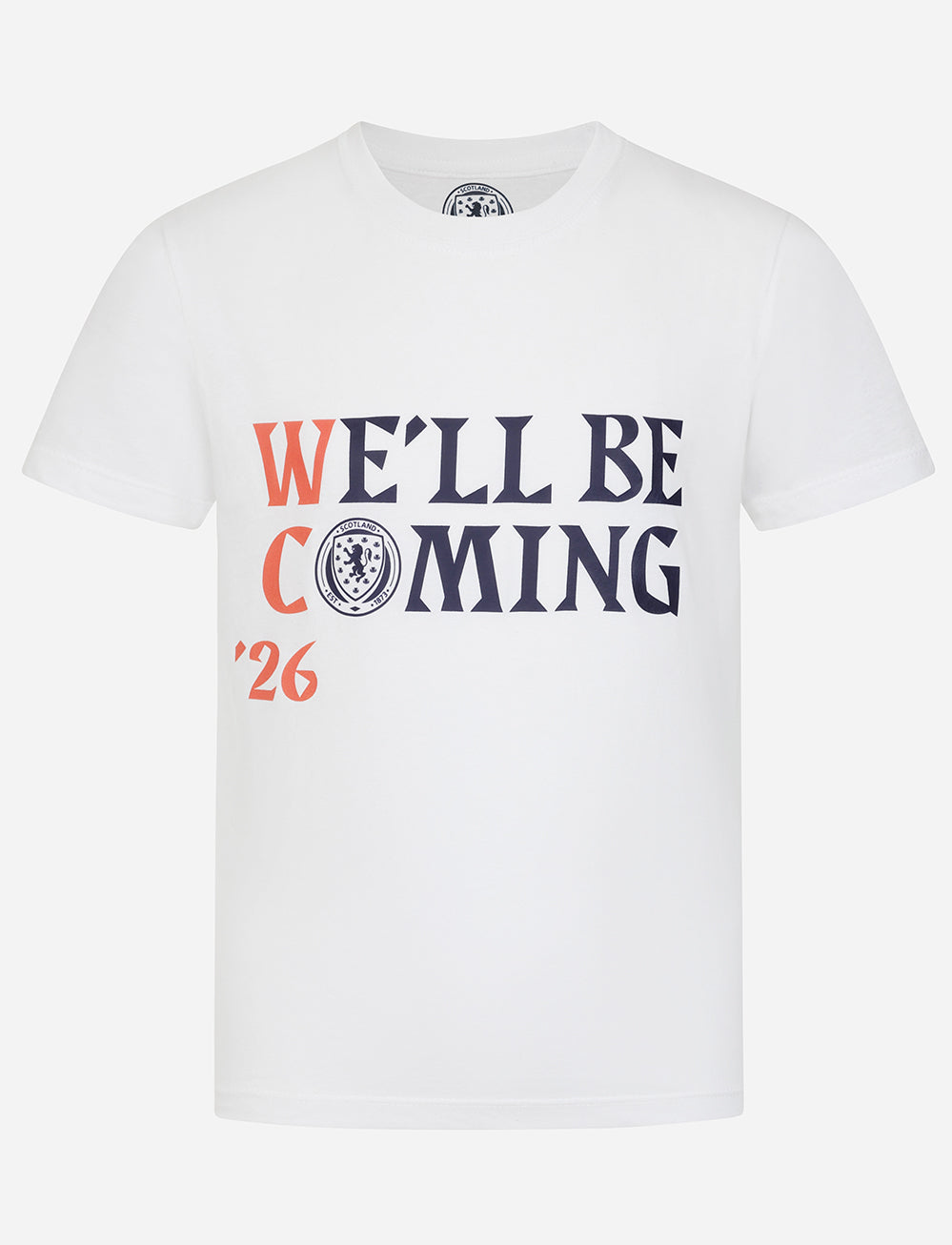 Official Team Scotland Kids 'We'll be Coming' Qualification T-Shirt - The World Football Store