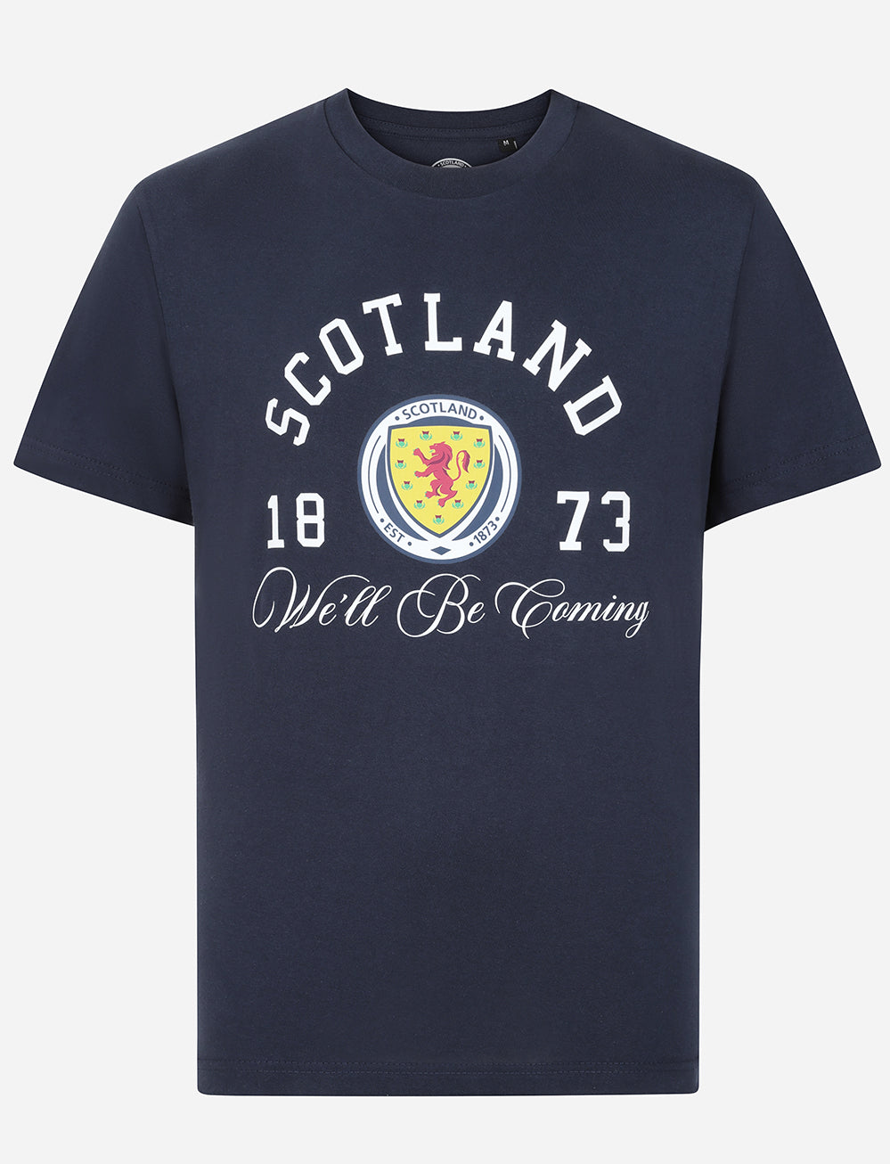 Official Team Scotland 'We'll Be Coming' T-Shirt - Navy - The World Football Store