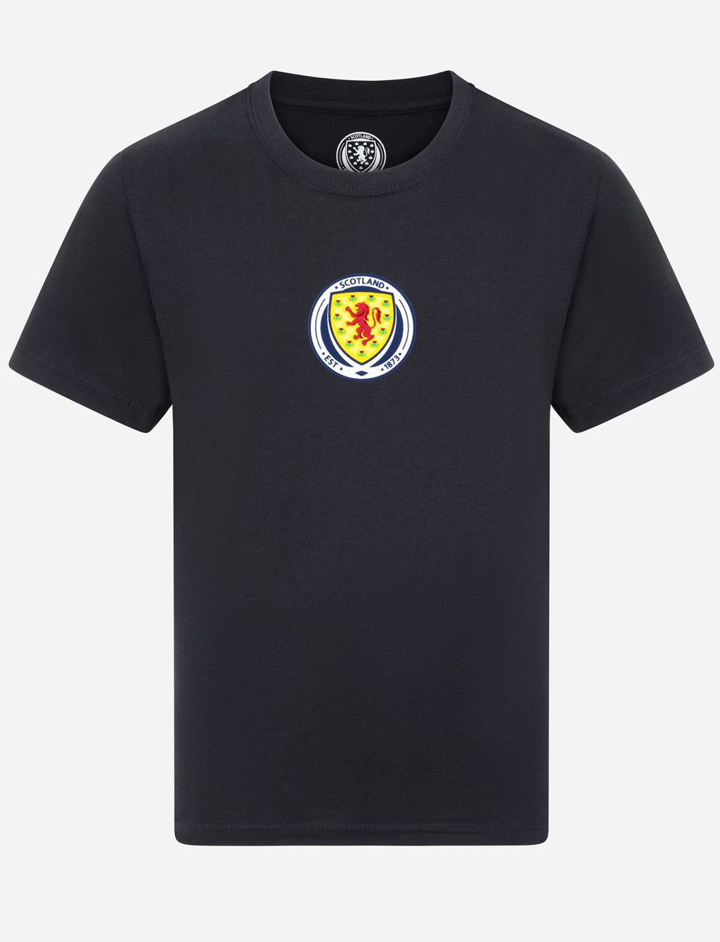 Official Team Scotland Kids Crest T-Shirt - Navy - The World Football Store
