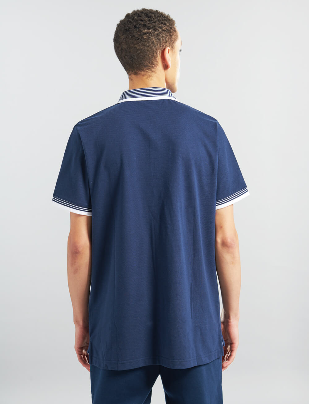 Official Tottenham Tipped Polo - Navy - The World Football Store