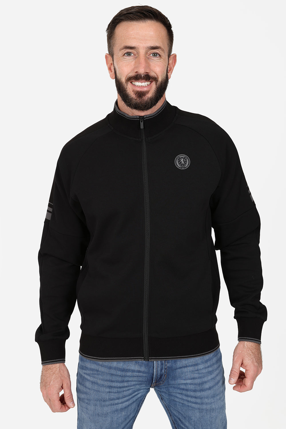 Official Limited Edition Scotland Track Jacket - Black - The World Football Store