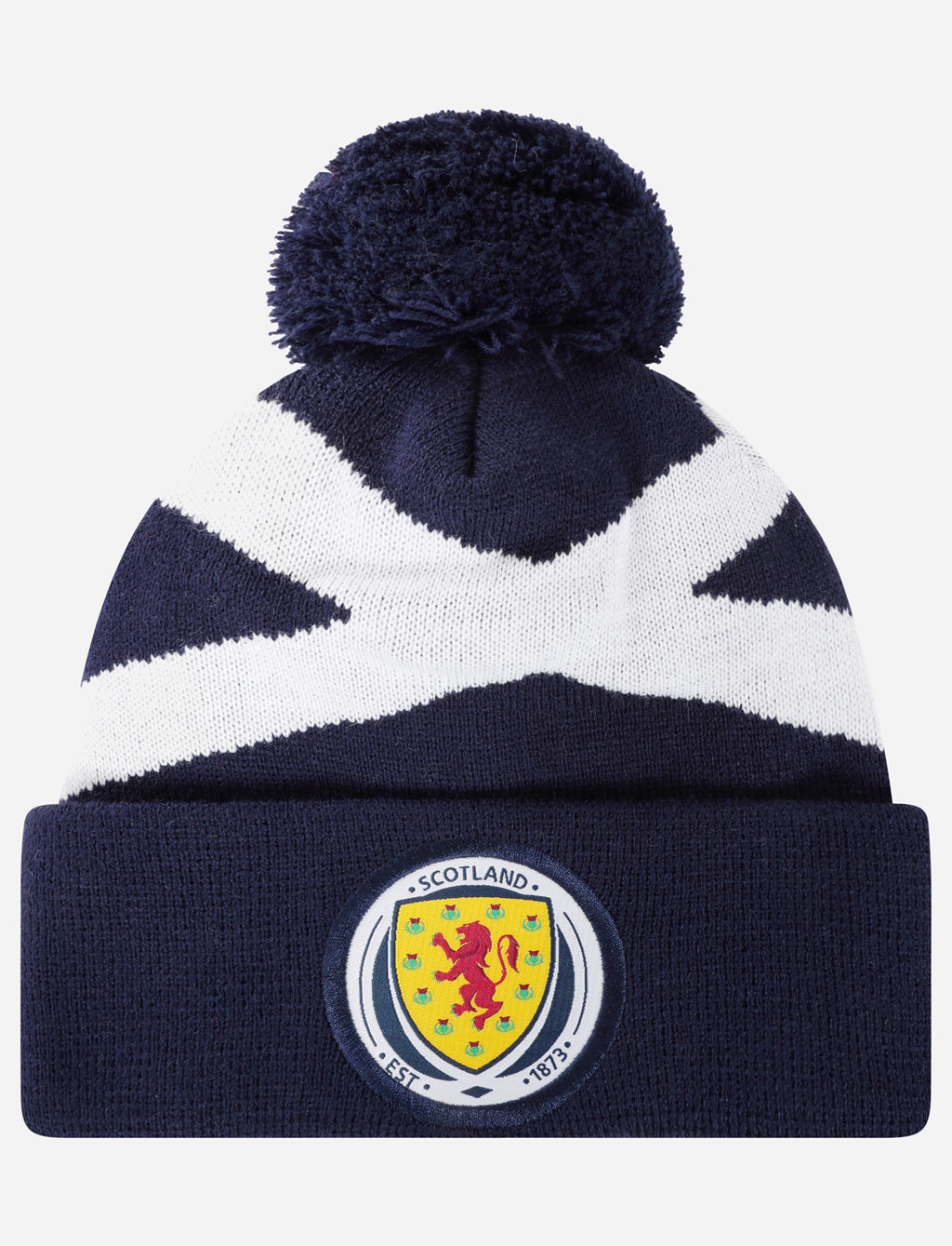 Official Team Scotland Bobble Hat - Navy - The World Football Store