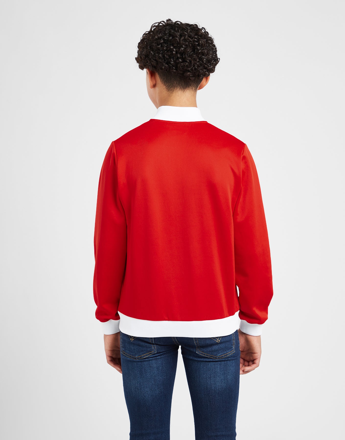 Official Team Wales Kids Retro Track Top - Red - The World Football Store